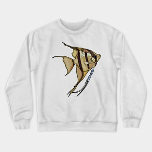 Angelfish cartoon illustration Crewneck Sweatshirt